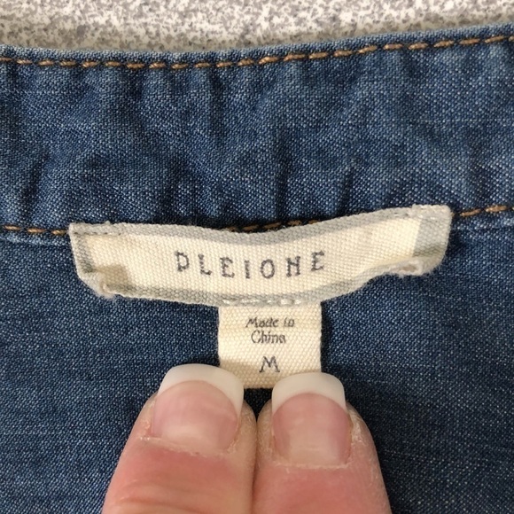 -> Pleione Denim Blouse - Picture 7 of 8